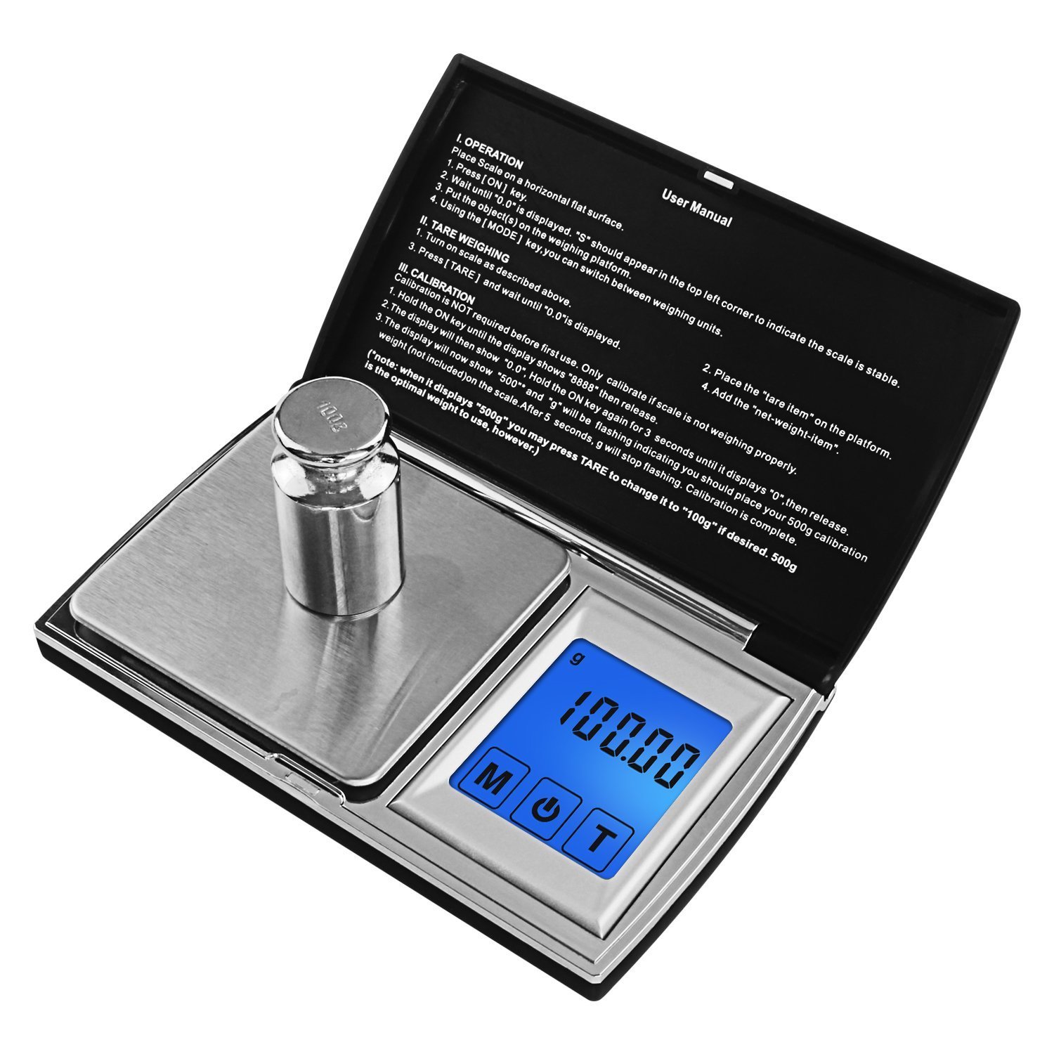 Digital Gram Pocket Grain Jewelry Weigh Scale by 200 X 0.01g,Black