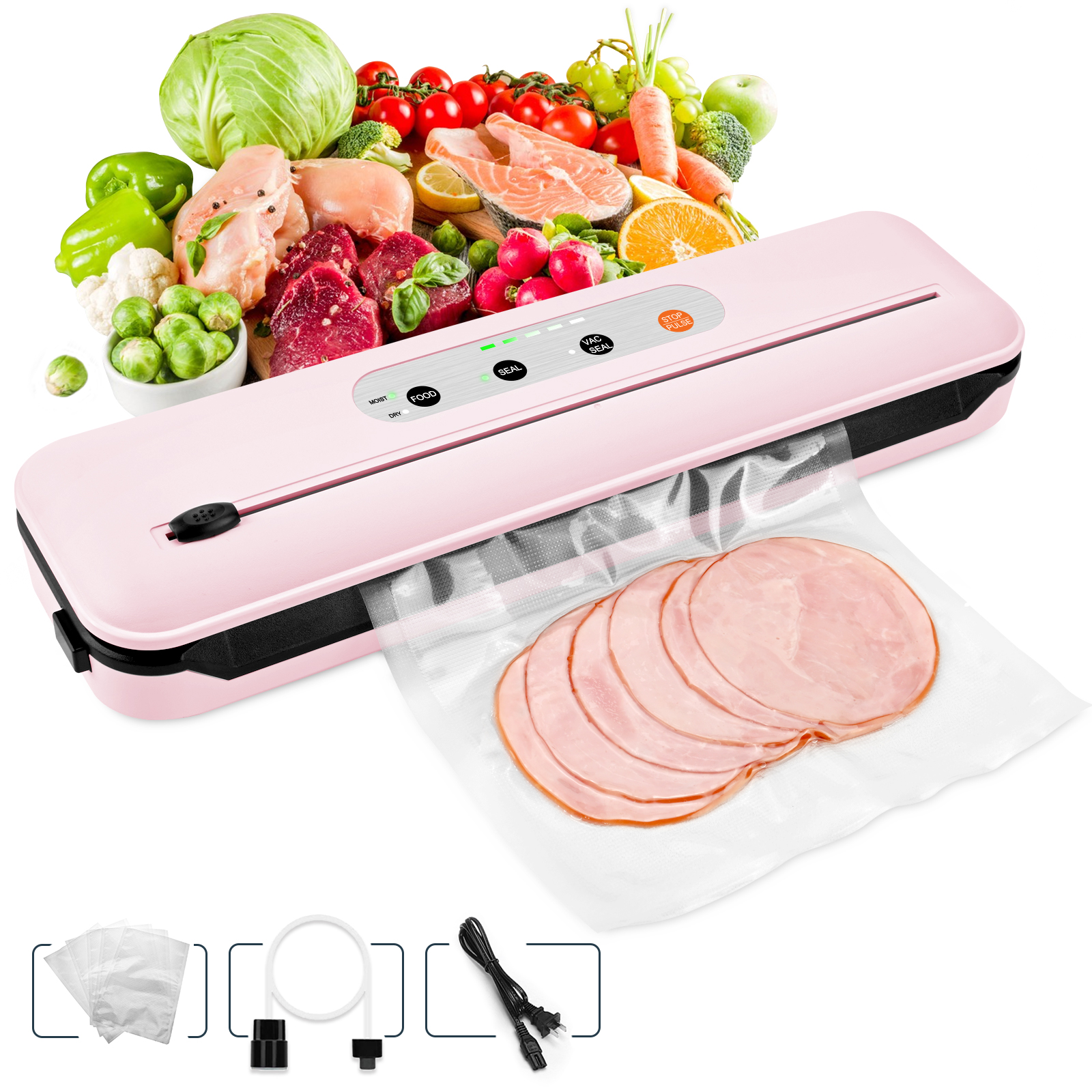 Food Sealer 6611X Pink